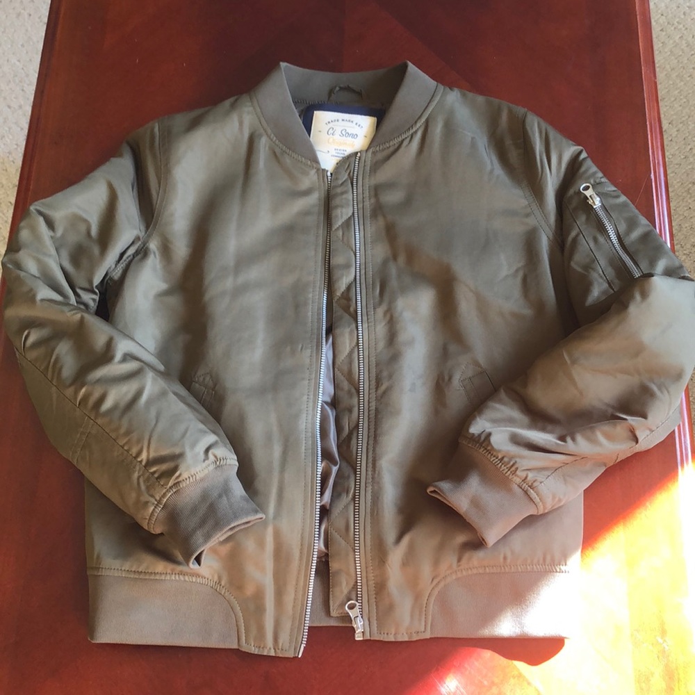 Ci Sono olive green bomber jacket